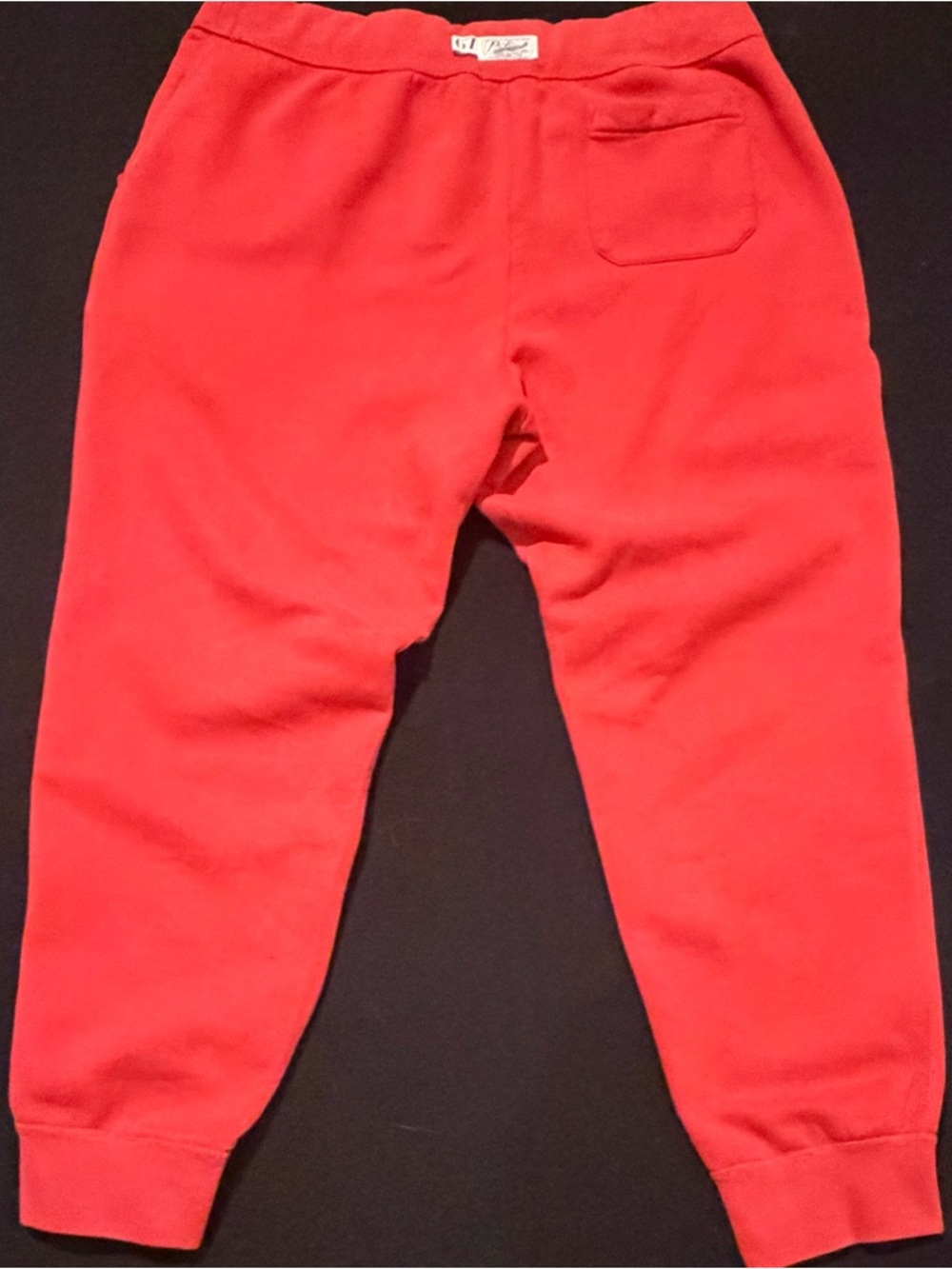Polo Ralph Lauren Sweatpants Red Athletic Polo Logo 67 Label Mens XL - Picture 6 of 7